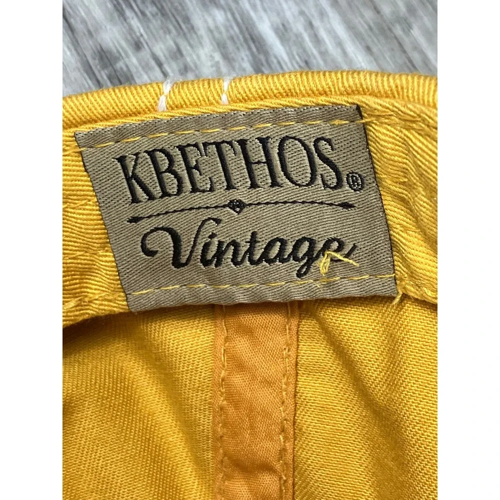 KBETHOS Vintage Kids Bee Happy Distressed Baseball Cap Yellow Embroidered Hat